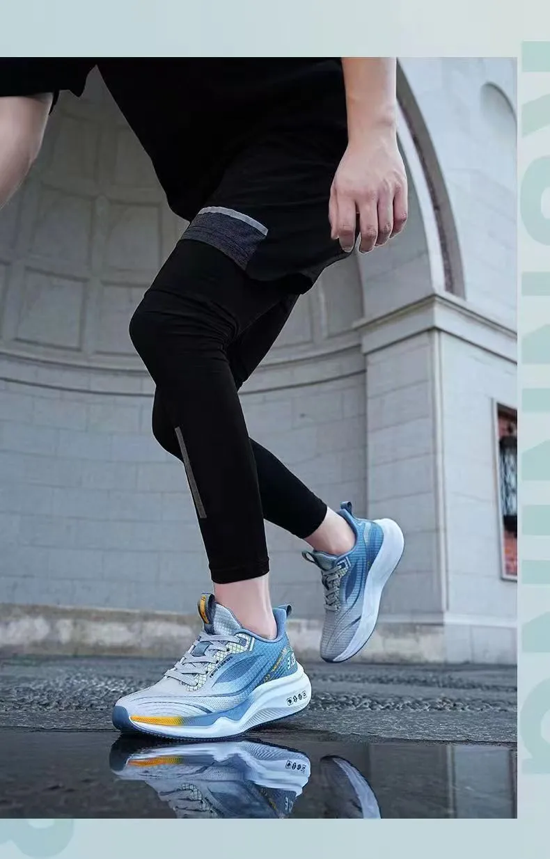Men's Running Shoes - Trendy Outdoor Sports Sneakers - Breathable Mesh Fashion - Versatile Cross-Border Wholesale - Lightweight Athletic Footwear for Men showcase 12