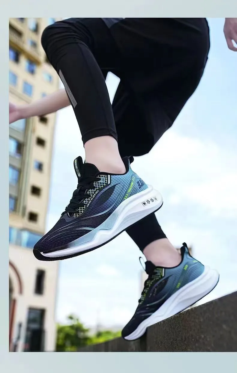 Men's Running Shoes - Trendy Outdoor Sports Sneakers - Breathable Mesh Fashion - Versatile Cross-Border Wholesale - Lightweight Athletic Footwear for Men showcase 18