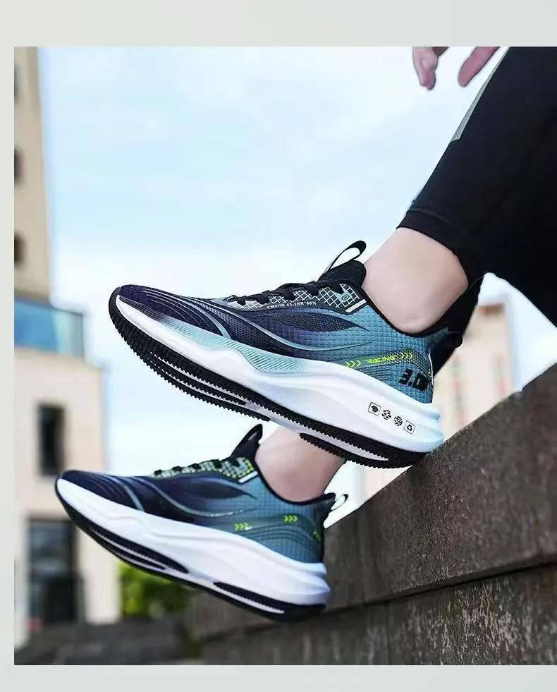 Men's Running Shoes - Trendy Outdoor Sports Sneakers - Breathable Mesh Fashion - Versatile Cross-Border Wholesale - Lightweight Athletic Footwear for Men showcase 8