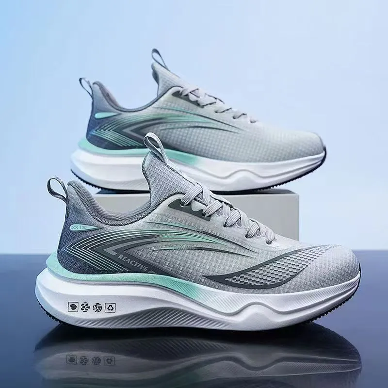 Men's Running Shoes - Trendy Outdoor Sports Sneakers - Breathable Mesh Fashion - Versatile Cross-Border Wholesale - Lightweight Athletic Footwear for Men thumbnail 6