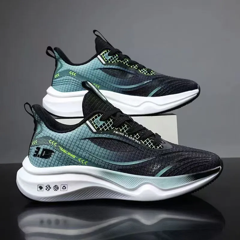 Men's Running Shoes - Trendy Outdoor Sports Sneakers - Breathable Mesh Fashion - Versatile Cross-Border Wholesale - Lightweight Athletic Footwear for Men thumbnail 8