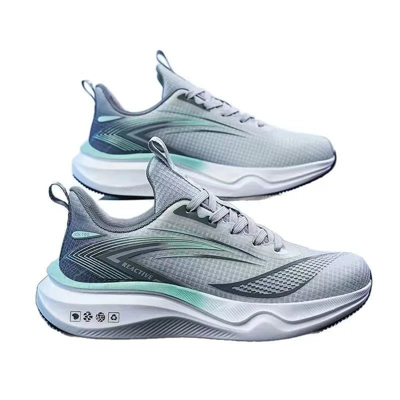 Men's Running Shoes - Trendy Outdoor Sports Sneakers - Breathable Mesh Fashion - Versatile Cross-Border Wholesale - Lightweight Athletic Footwear for Men thumbnail 5