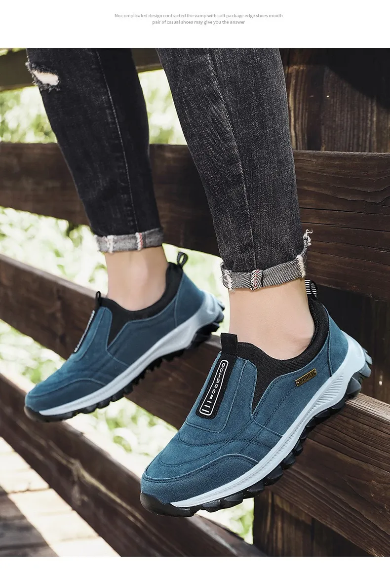 Men's & Women's Slip-On Running Shoes - Lightweight Outdoor Mountaineering Sneakers for Spring/Autumn, Plus Sizes Available, Cross-Border Foreign Trade showcase 4