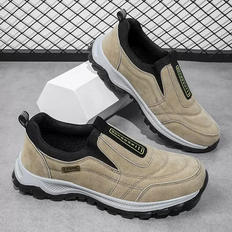 Men's & Women's Slip-On Running Shoes - Lightweight Outdoor Mountaineering Sneakers for Spring/Autumn, Plus Sizes Available, Cross-Border Foreign Trade thumbnail 1