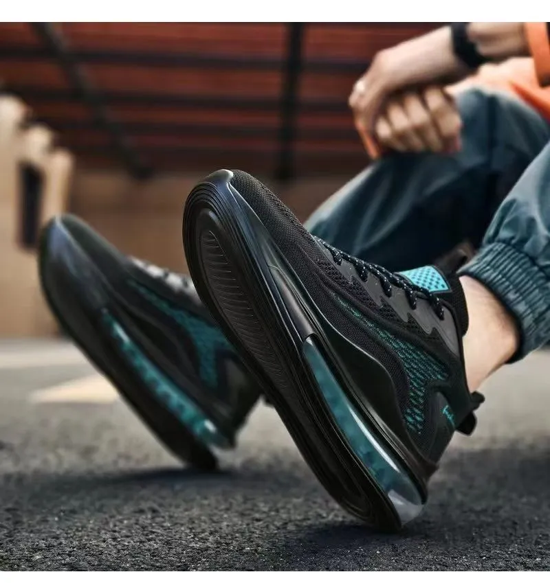 Men's Air Cushion Running Shoes - 2025 Spring Sneakers, Breathable, Height Increasing, Trendy Fashion, All-Match Foreign Trade Style showcase 18