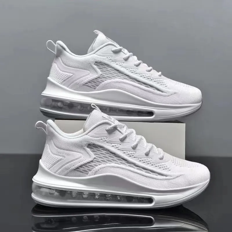 Men's Air Cushion Running Shoes - 2025 Spring Sneakers, Breathable, Height Increasing, Trendy Fashion, All-Match Foreign Trade Style thumbnail 6