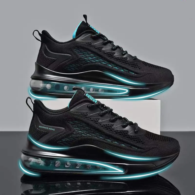 Men's Air Cushion Running Shoes - 2025 Spring Sneakers, Breathable, Height Increasing, Trendy Fashion, All-Match Foreign Trade Style thumbnail 3
