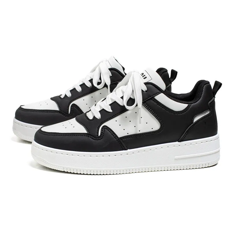 Trendy White Sneakers for Students - 2026 Spring Collection, Breathable Low-Top Sports Casual Shoes with Thick Soles for Teenagers, Versatile Fashion thumbnail 5