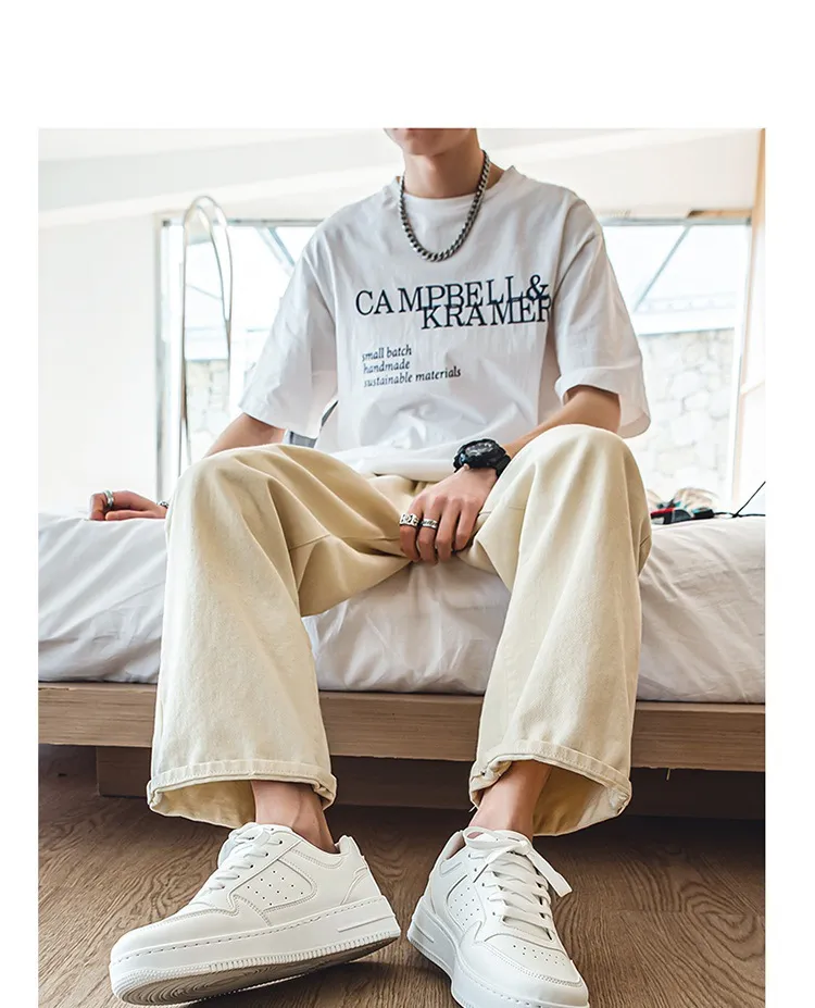 Trendy White Sneakers for Students - 2026 Spring Collection, Breathable Low-Top Sports Casual Shoes with Thick Soles for Teenagers, Versatile Fashion showcase 6