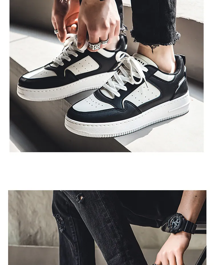 Trendy White Sneakers for Students - 2026 Spring Collection, Breathable Low-Top Sports Casual Shoes with Thick Soles for Teenagers, Versatile Fashion showcase 17