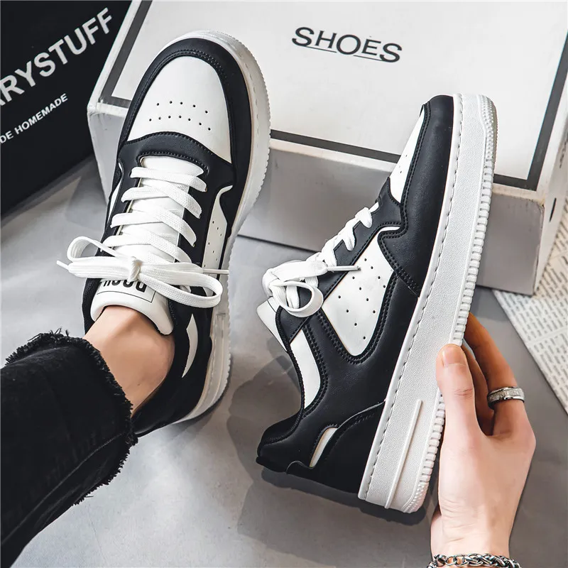 Trendy White Sneakers for Students - 2026 Spring Collection, Breathable Low-Top Sports Casual Shoes with Thick Soles for Teenagers, Versatile Fashion thumbnail 3