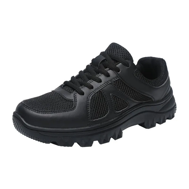 Men's Mesh Training Shoes Lightweight Breathable Versatile Casual Sneakers Black Hollow Round Toe Sports Shoes for Gym Running Walking thumbnail 5