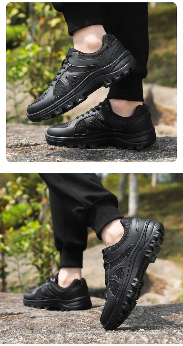Men's Mesh Training Shoes Lightweight Breathable Versatile Casual Sneakers Black Hollow Round Toe Sports Shoes for Gym Running Walking showcase 8