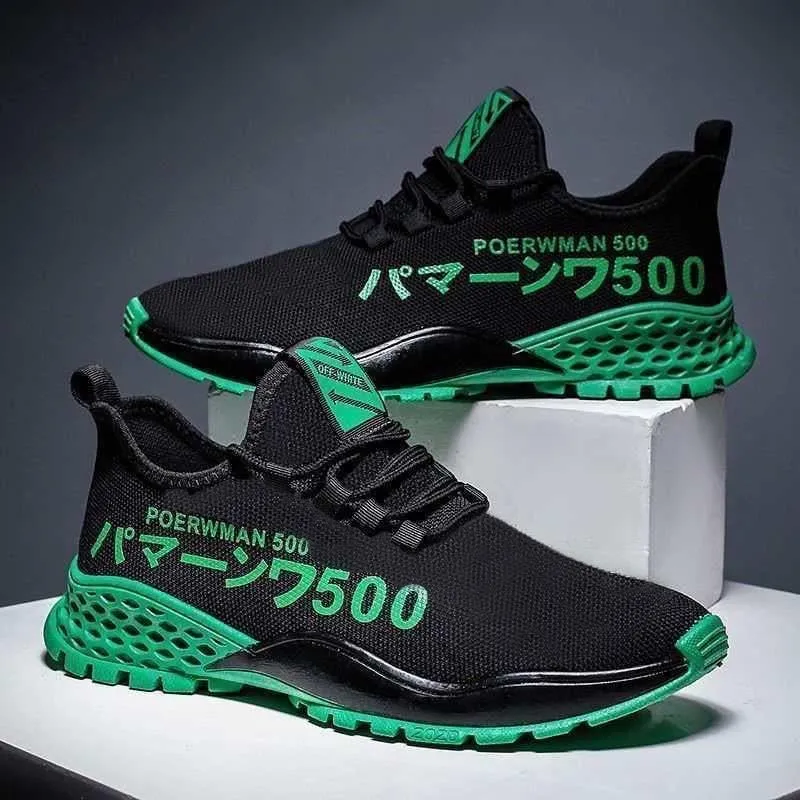 Men's Breathable Soft-Soled Dad Shoes - 2025 Trendy Korean Style Running Casual Sports Shoes for Youth & Work - Black thumbnail 6