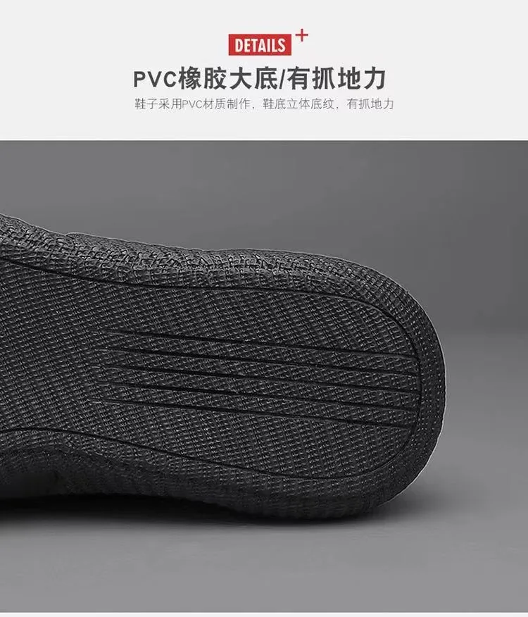 Men's Breathable Soft-Soled Dad Shoes - 2025 Trendy Korean Style Running Casual Sports Shoes for Youth & Work - Black showcase 5