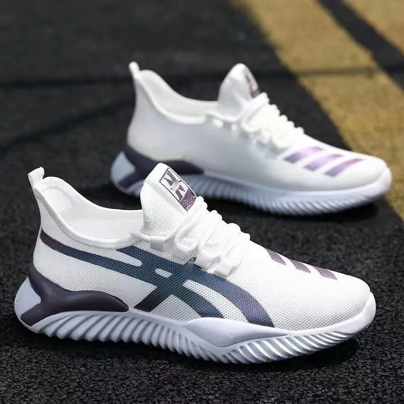 Men's Breathable Soft-Soled Dad Shoes - 2025 Trendy Korean Style Running Casual Sports Shoes for Youth & Work - Black thumbnail 8