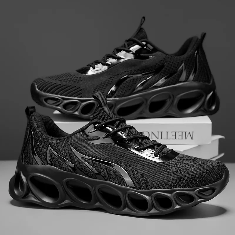 Men's Flame Sneakers Plus Size 46-48, Sports Casual Shoes for Couples, All-Match Fashionable Footwear for Men, Comfortable and Stylish thumbnail 1