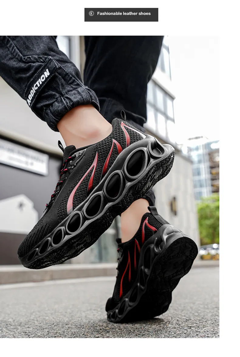 Men's Flame Sneakers Plus Size 46-48, Sports Casual Shoes for Couples, All-Match Fashionable Footwear for Men, Comfortable and Stylish showcase 15