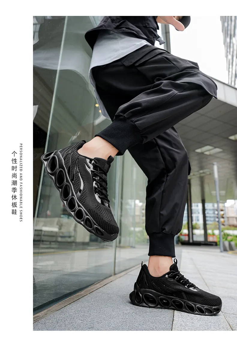 Men's Flame Sneakers Plus Size 46-48, Sports Casual Shoes for Couples, All-Match Fashionable Footwear for Men, Comfortable and Stylish showcase 20