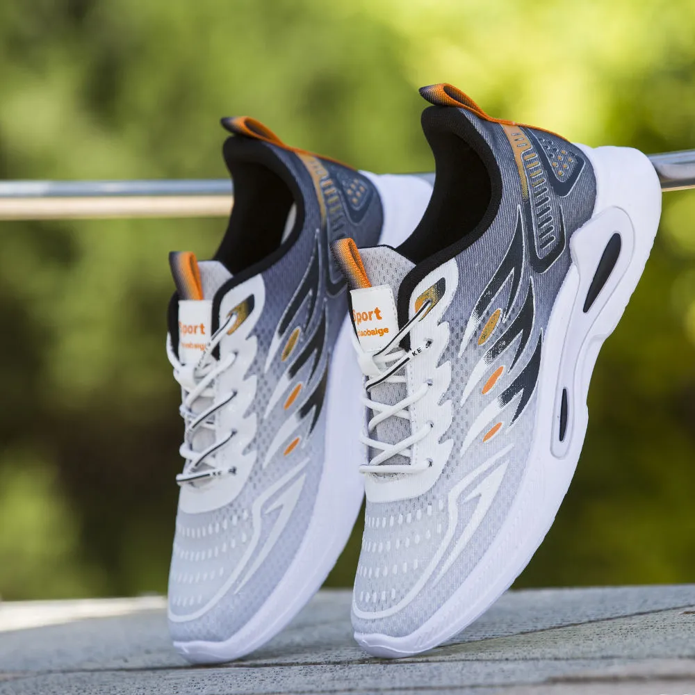 Men's Ice Silk Breathable Sports Casual Shoes - Summer Lightweight Non-Slip Running & Student Shoes thumbnail 2