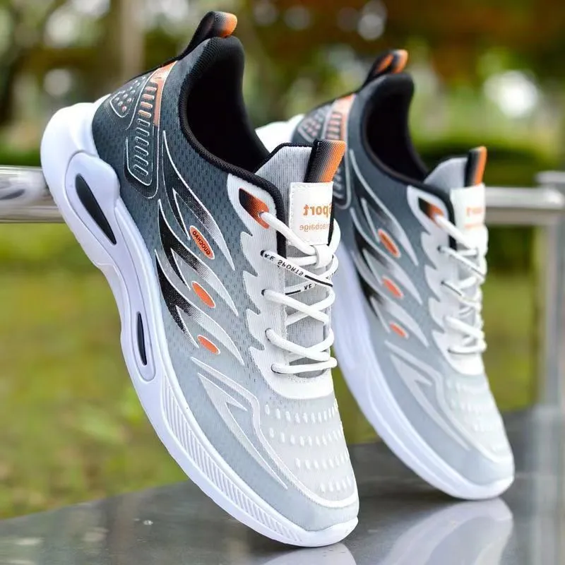 Men's Ice Silk Breathable Sports Casual Shoes - Summer Lightweight Non-Slip Running & Student Shoes thumbnail 6