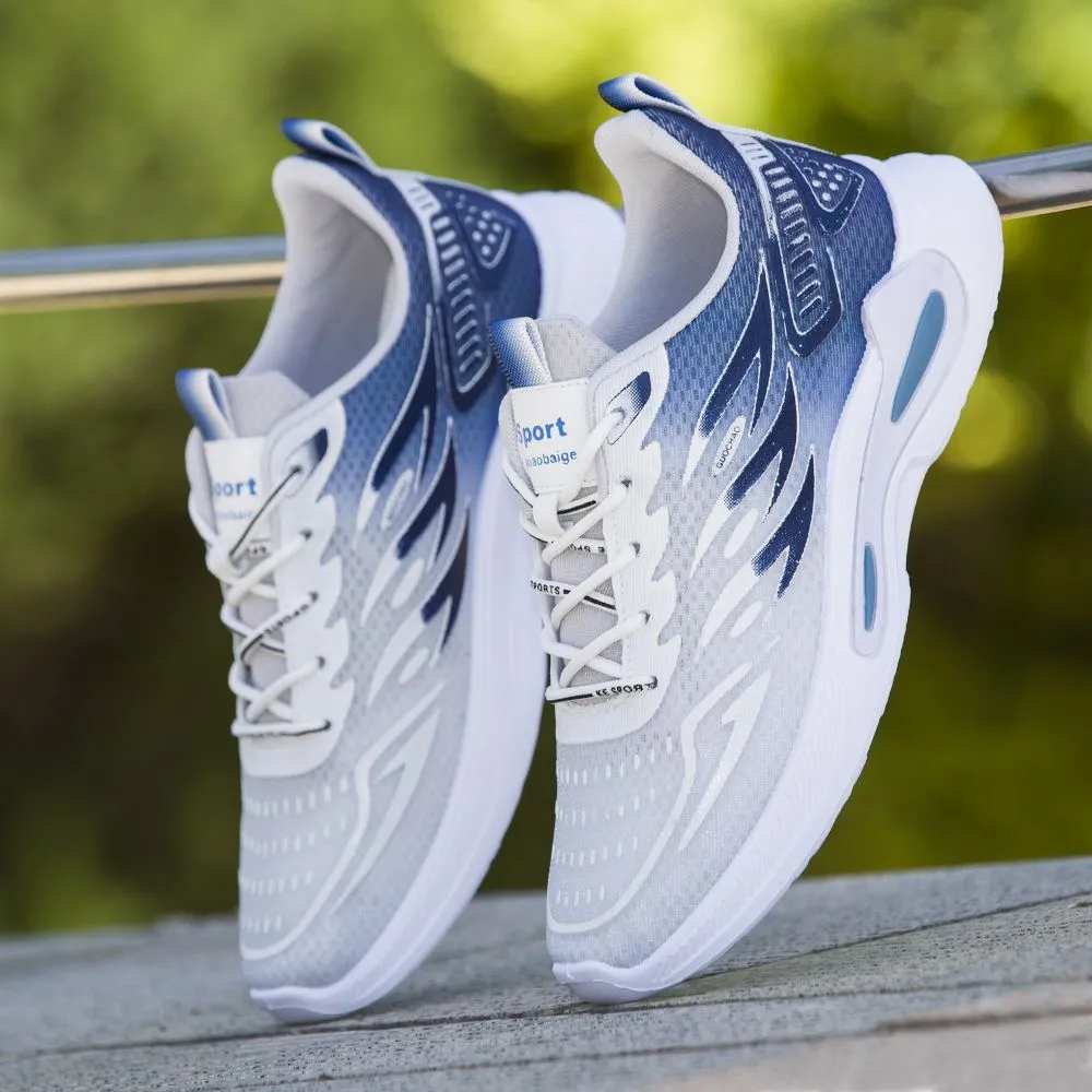 Men's Ice Silk Breathable Sports Casual Shoes - Summer Lightweight Non-Slip Running & Student Shoes thumbnail 7