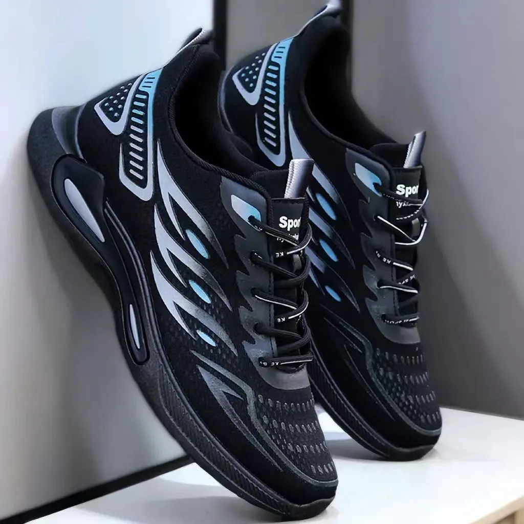 Men's Ice Silk Breathable Sports Casual Shoes - Summer Lightweight Non-Slip Running & Student Shoes thumbnail 4
