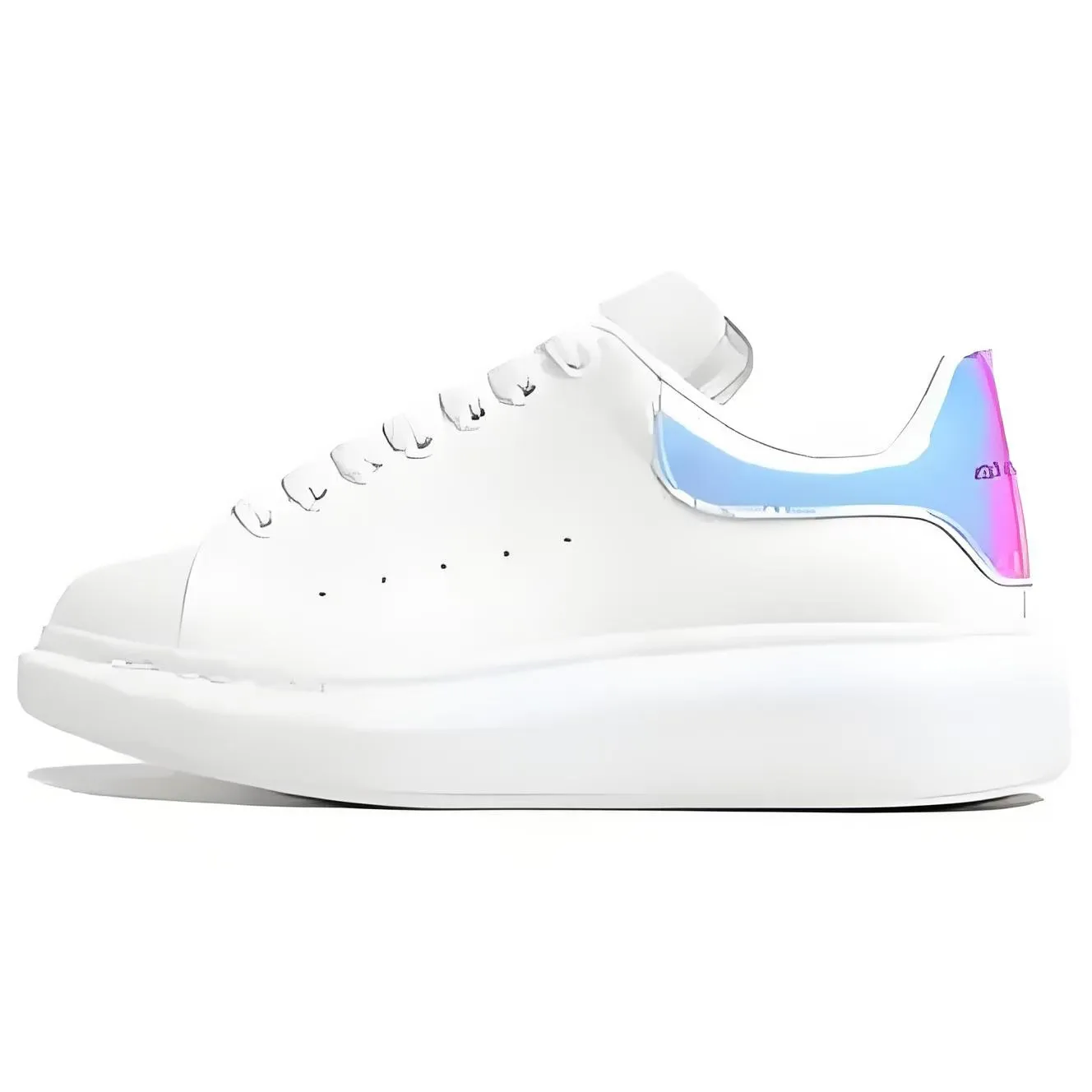 McQueen White Sneakers 2025 - Pure Original Classic Fashion Couple Shoes for Men and Women - Wear-Resistant Height Increasing Sneakers thumbnail 10