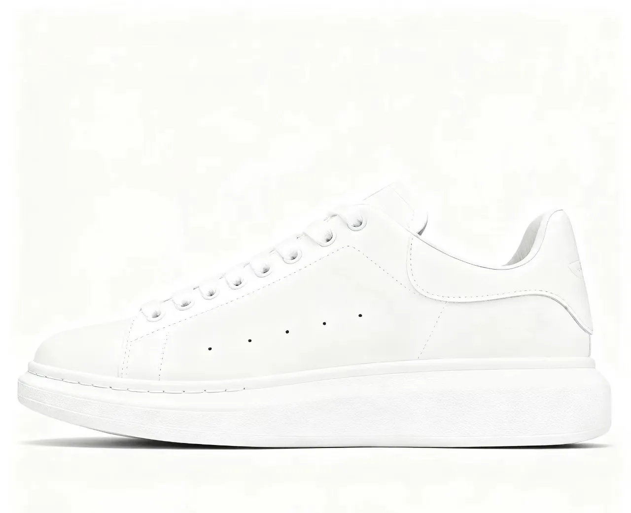 McQueen White Sneakers 2025 - Pure Original Classic Fashion Couple Shoes for Men and Women - Wear-Resistant Height Increasing Sneakers thumbnail 8