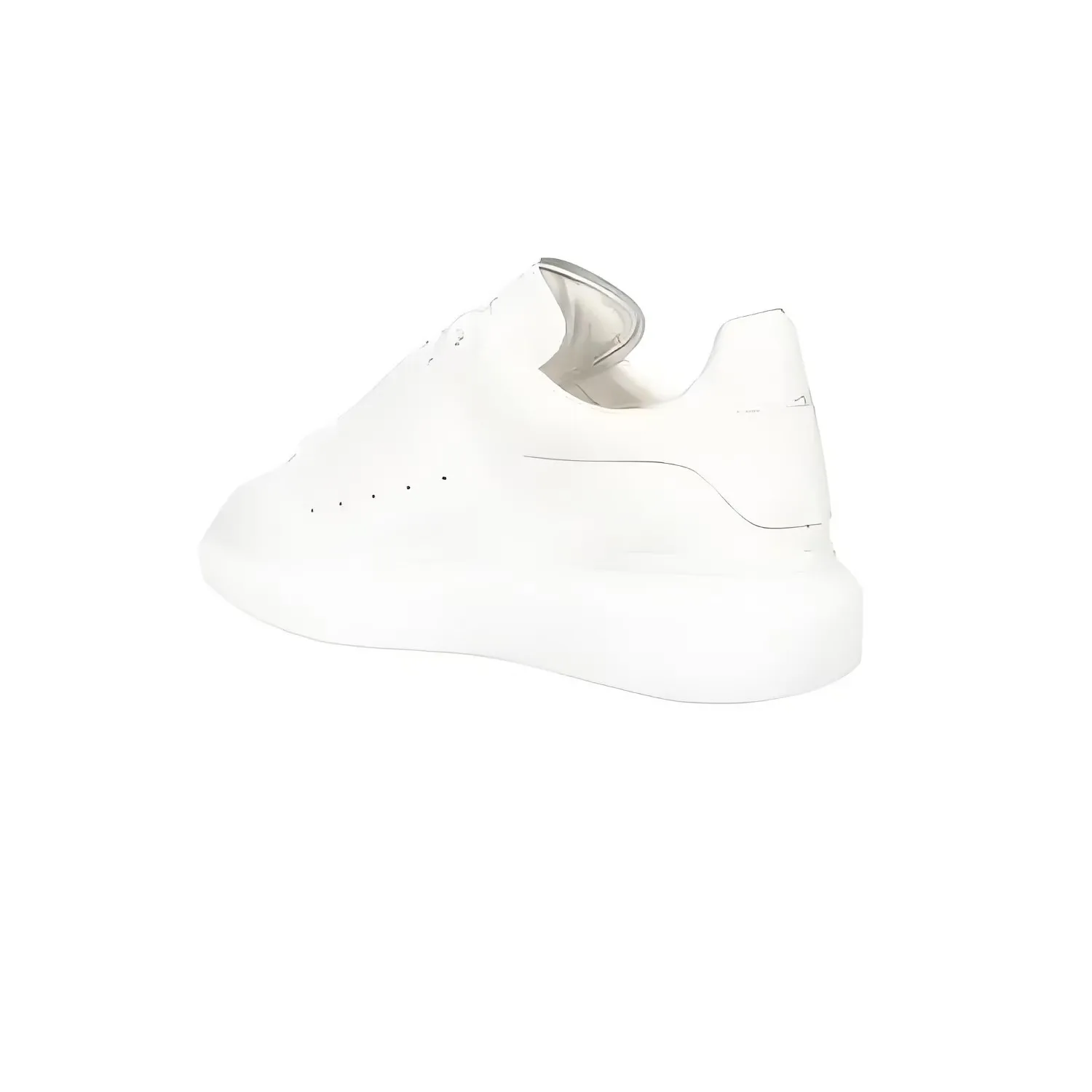 McQueen White Sneakers 2025 - Pure Original Classic Fashion Couple Shoes for Men and Women - Wear-Resistant Height Increasing Sneakers thumbnail 9