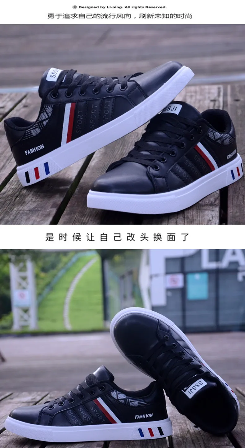 Men's White Casual Shoes - Korean Style Versatile Sneakers - Lightweight Flat Bottom Sports Shoes for Students & Everyday Wear 2024 showcase 9