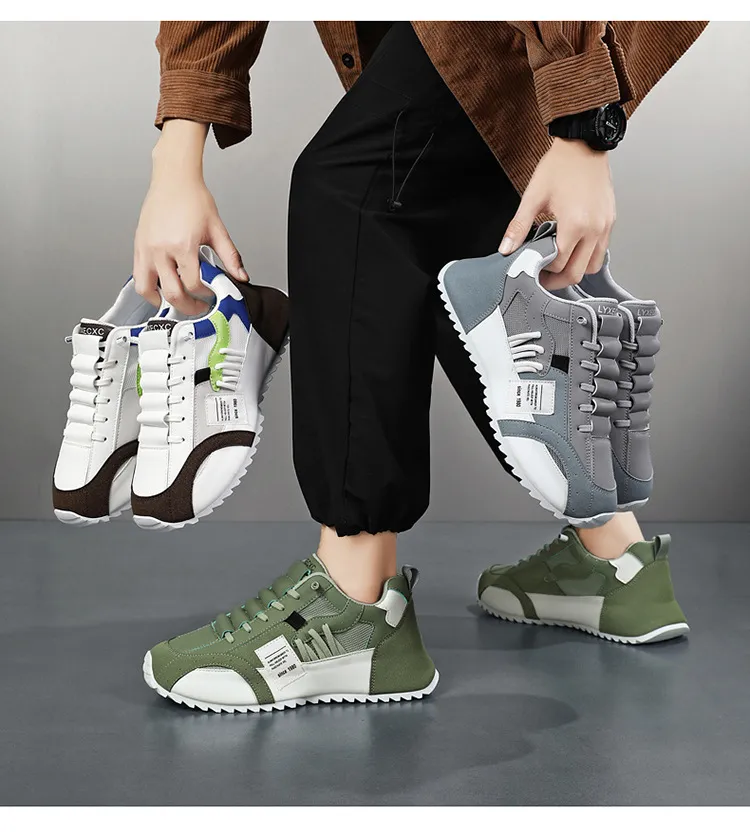 Men's Breathable Casual Sports Shoes - 2024 European Fashion Trend, Large Size, Lightweight Bag Sole Sneakers for Autumn showcase 4