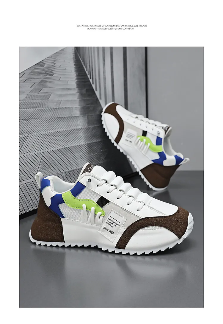 Men's Breathable Casual Sports Shoes - 2024 European Fashion Trend, Large Size, Lightweight Bag Sole Sneakers for Autumn showcase 20