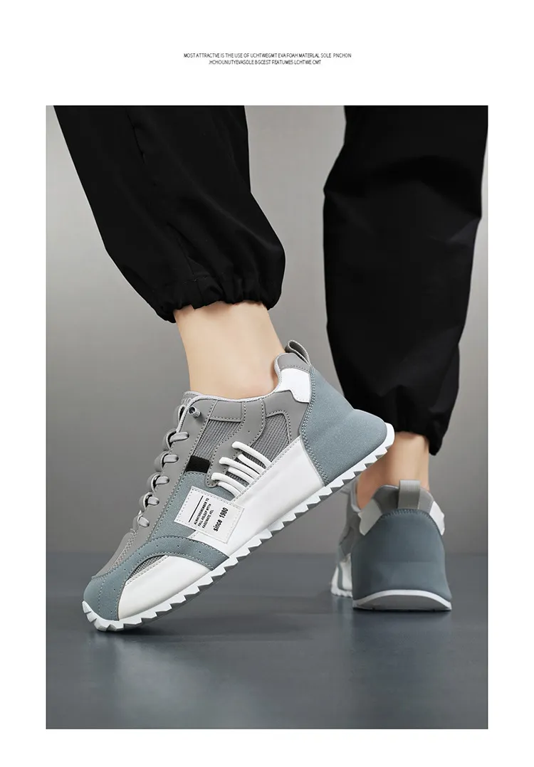 Men's Breathable Casual Sports Shoes - 2024 European Fashion Trend, Large Size, Lightweight Bag Sole Sneakers for Autumn showcase 14