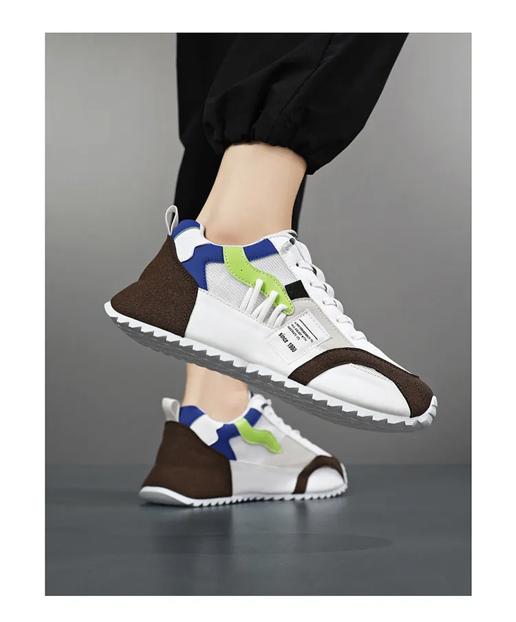 Men's Breathable Casual Sports Shoes - 2024 European Fashion Trend, Large Size, Lightweight Bag Sole Sneakers for Autumn showcase 11
