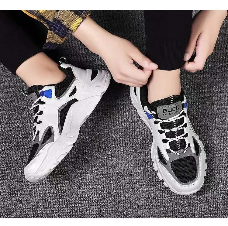 Men's Lightweight Versatile Sports Shoes - Low Top Color Blocked Dad Sneakers - Breathable Korean Style Running Shoes for Men showcase 9