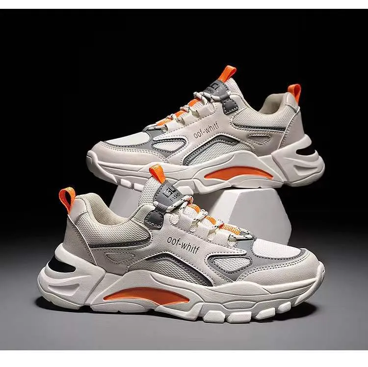 Men's Lightweight Versatile Sports Shoes - Low Top Color Blocked Dad Sneakers - Breathable Korean Style Running Shoes for Men showcase 6