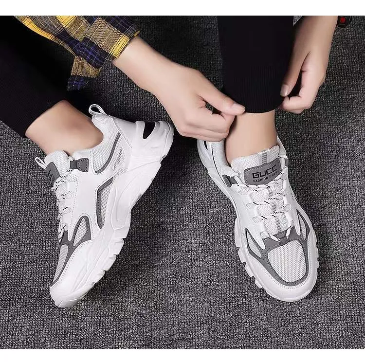 Men's Lightweight Versatile Sports Shoes - Low Top Color Blocked Dad Sneakers - Breathable Korean Style Running Shoes for Men showcase 14