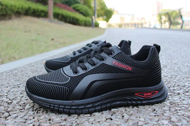 Men's Breathable Mesh Running Shoes - 2026 Spring Autumn Korean Style Trendy Sports Student Travel Dad Sneakers showcase 8