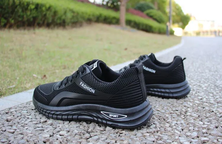 Men's Breathable Mesh Running Shoes - 2026 Spring Autumn Korean Style Trendy Sports Student Travel Dad Sneakers showcase 7