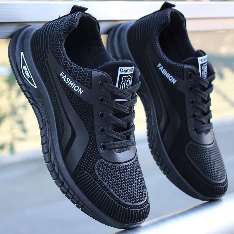 Men's Breathable Mesh Running Shoes - 2026 Spring Autumn Korean Style Trendy Sports Student Travel Dad Sneakers thumbnail 8