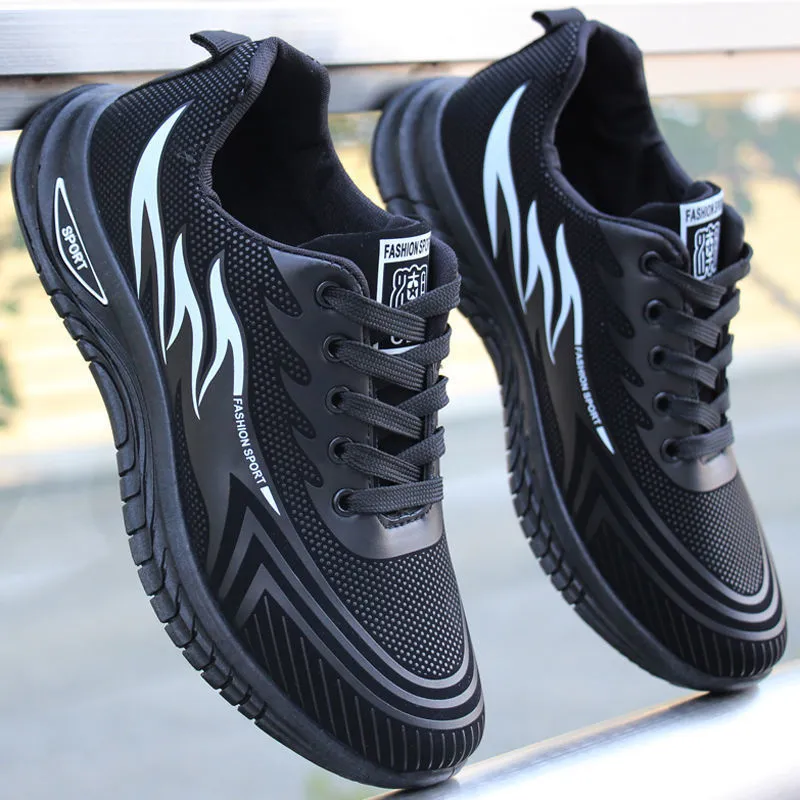 Men's Breathable Mesh Running Shoes - 2026 Spring Autumn Korean Style Trendy Sports Student Travel Dad Sneakers thumbnail 7