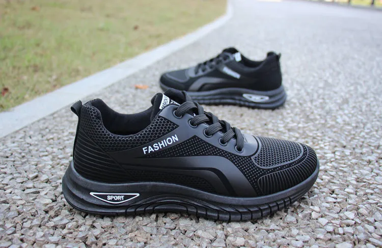 Men's Breathable Mesh Running Shoes - 2026 Spring Autumn Korean Style Trendy Sports Student Travel Dad Sneakers showcase 6