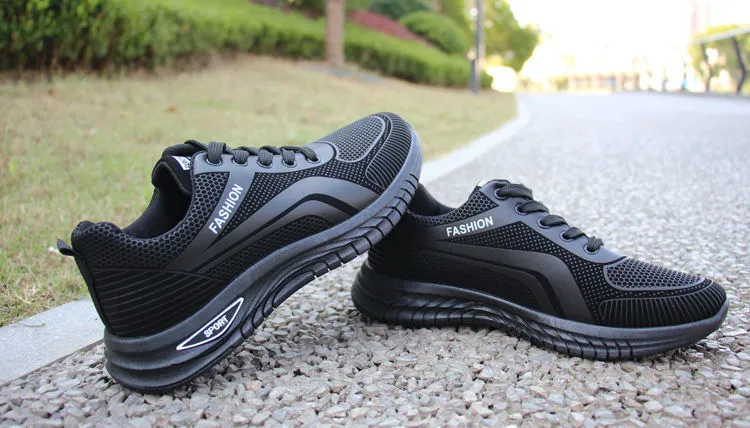 Men's Breathable Mesh Running Shoes - 2026 Spring Autumn Korean Style Trendy Sports Student Travel Dad Sneakers showcase 4