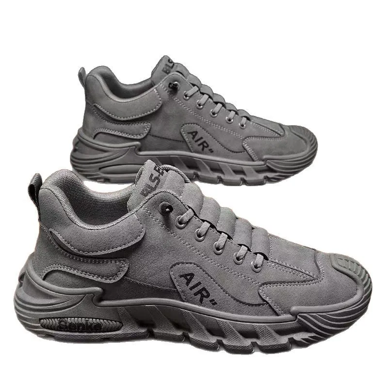 Men's Breathable Casual Shoes - Spring New Trendy Versatile Simple Sports Work Shoes - Solid Color One-Leg Design thumbnail 5