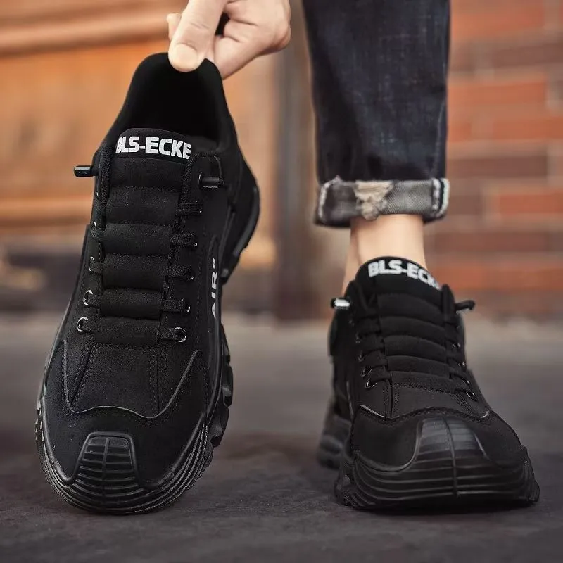 Men's Breathable Casual Shoes - Spring New Trendy Versatile Simple Sports Work Shoes - Solid Color One-Leg Design showcase 10