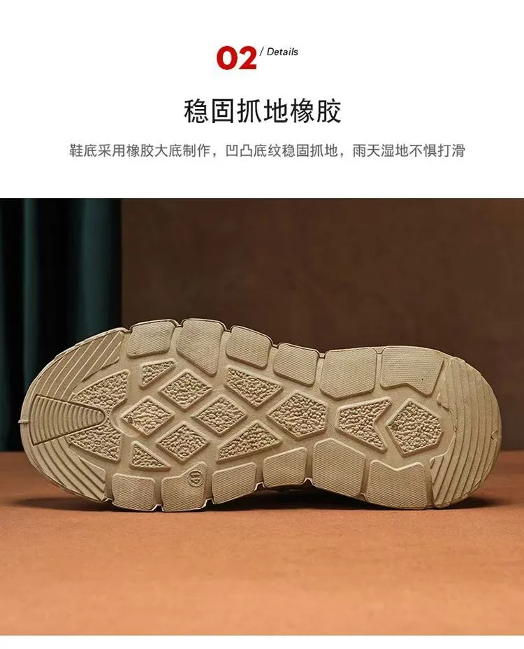 Men's Breathable Casual Shoes - Spring New Trendy Versatile Simple Sports Work Shoes - Solid Color One-Leg Design showcase 4