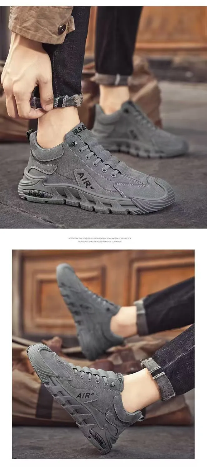 Men's Breathable Casual Shoes - Spring New Trendy Versatile Simple Sports Work Shoes - Solid Color One-Leg Design showcase 8