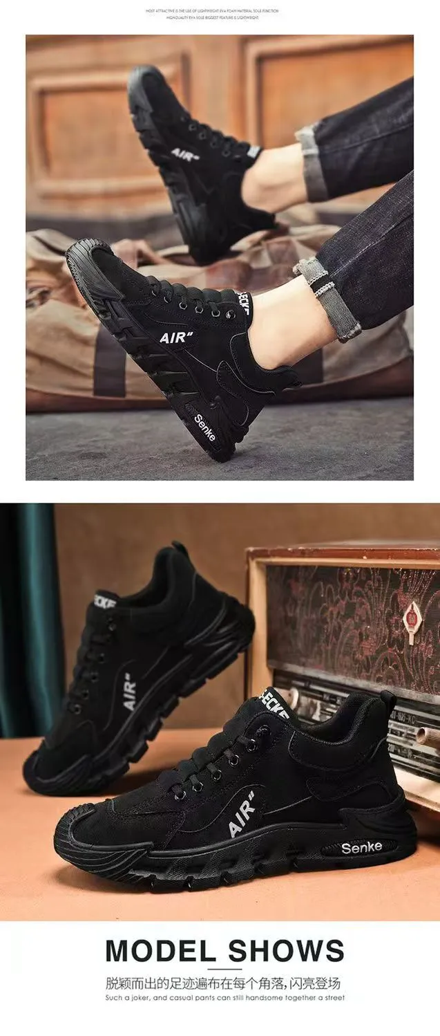 Men's Breathable Casual Shoes - Spring New Trendy Versatile Simple Sports Work Shoes - Solid Color One-Leg Design showcase 18
