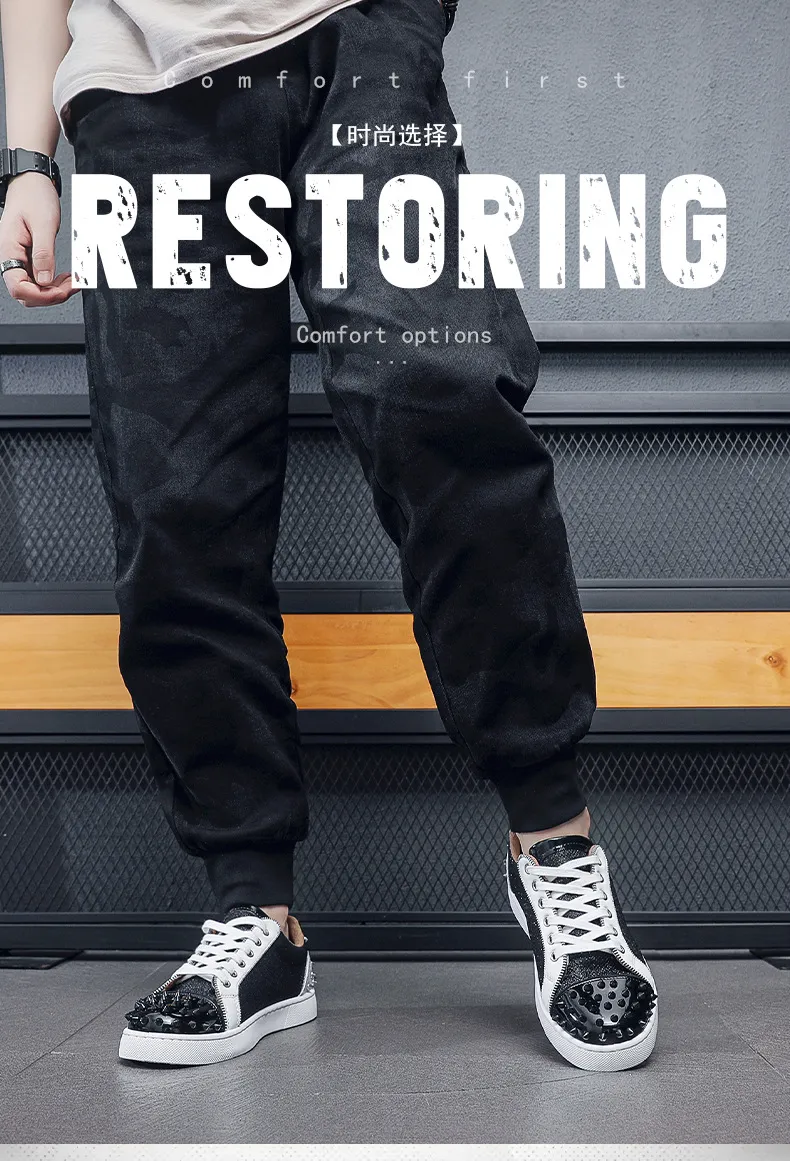 Men's Red Bottom Rivet Sneakers - European Fashion Casual Shoes - Trendy Hot Drilling Design - Stylish Men's Footwear showcase 1